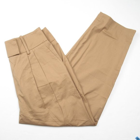 Anthropologie Exquise Barrel-Leg Chino Pants Cedar Brown - Medium - Picture 4 of 9